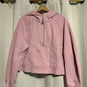 Lululemon Pink Half-Zip Scuba Hoodie